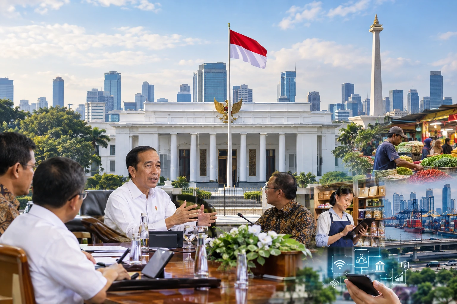 Pemerintah memperkuat koordinasi nasional untuk menjaga stabilitas ekonomi, meningkatkan pelayanan publik, dan menghadapi berbagai tantangan Indonesia.