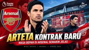 Mikel Arteta menyepakati kontrak baru bersama Arsenal