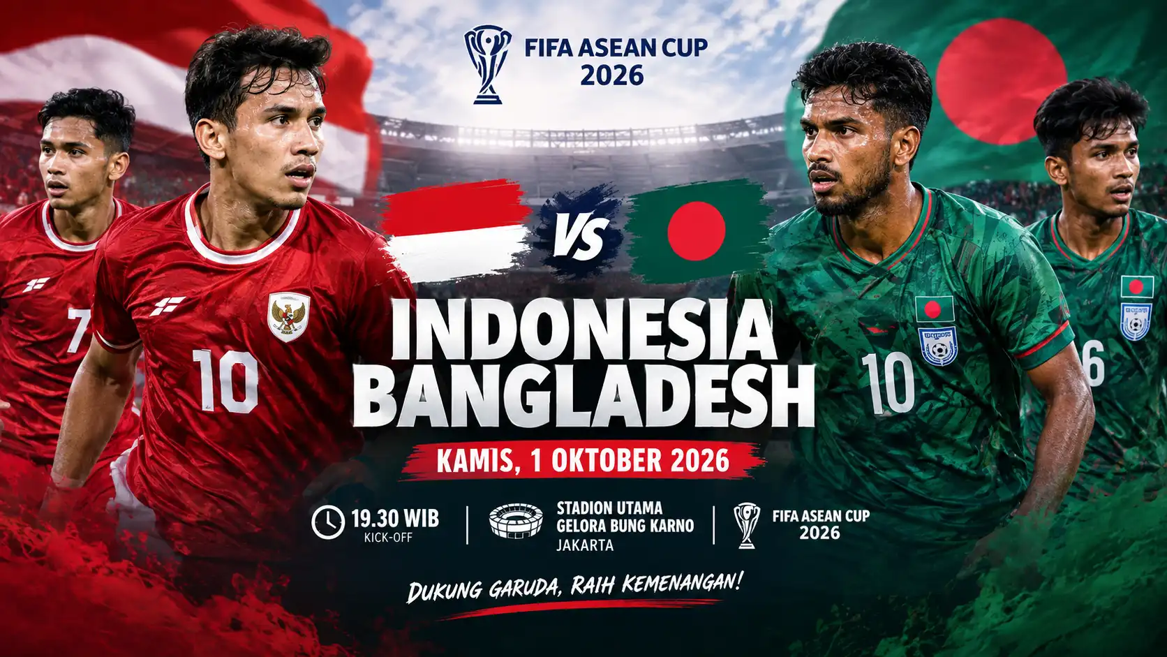 Timnas Indonesia bersiap menghadapi Bangladesh pada FIFA ASEAN Cup 2026