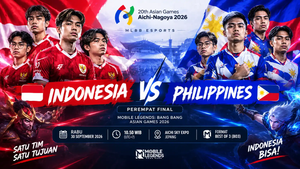 Timnas MLBB Indonesia menghadapi Filipina di perempat final Asian Games 2026