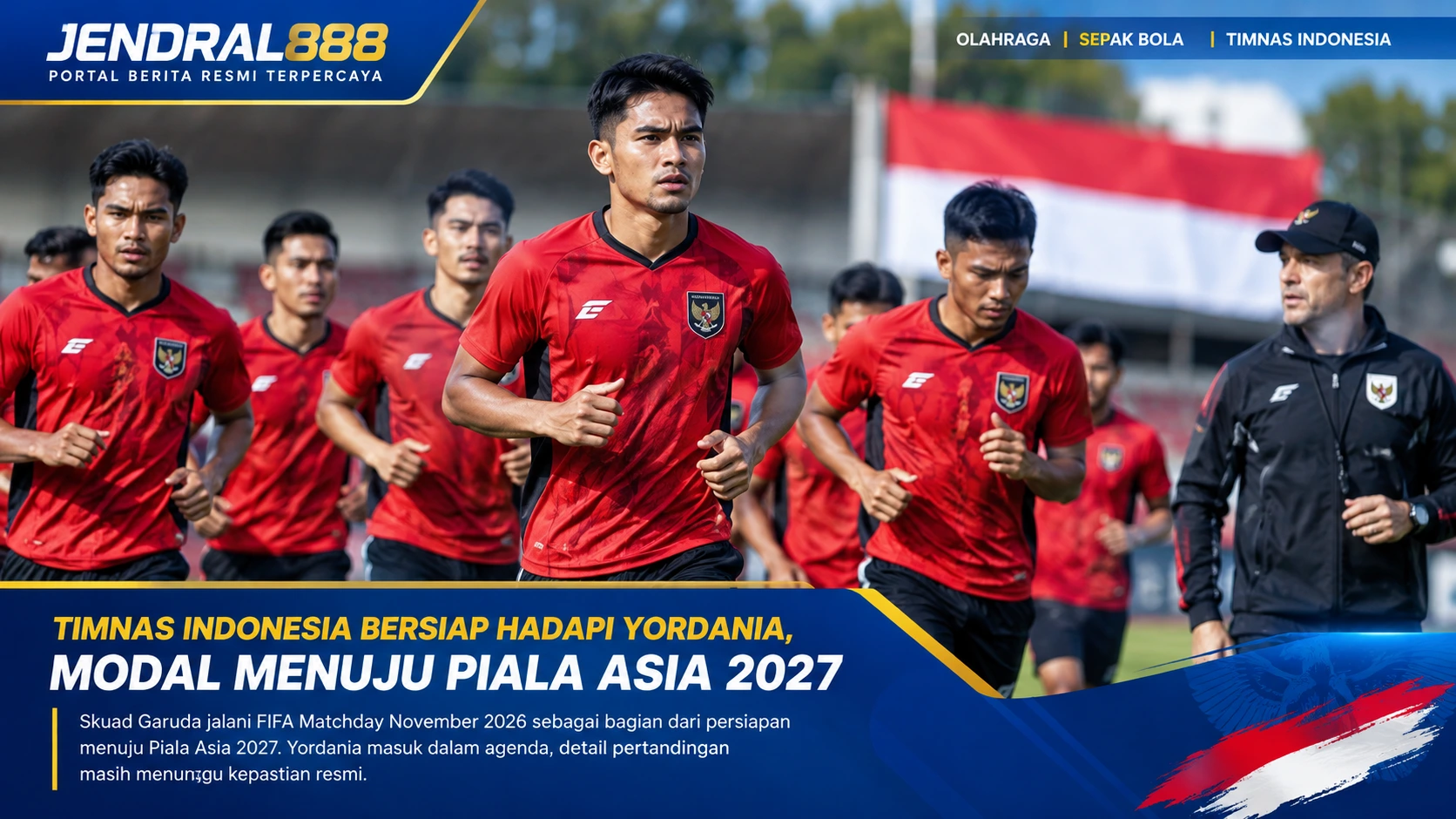 Timnas Indonesia Bersiap Hadapi Yordania, John Herdman Bidik Modal Penting Menuju Piala Asia 2027